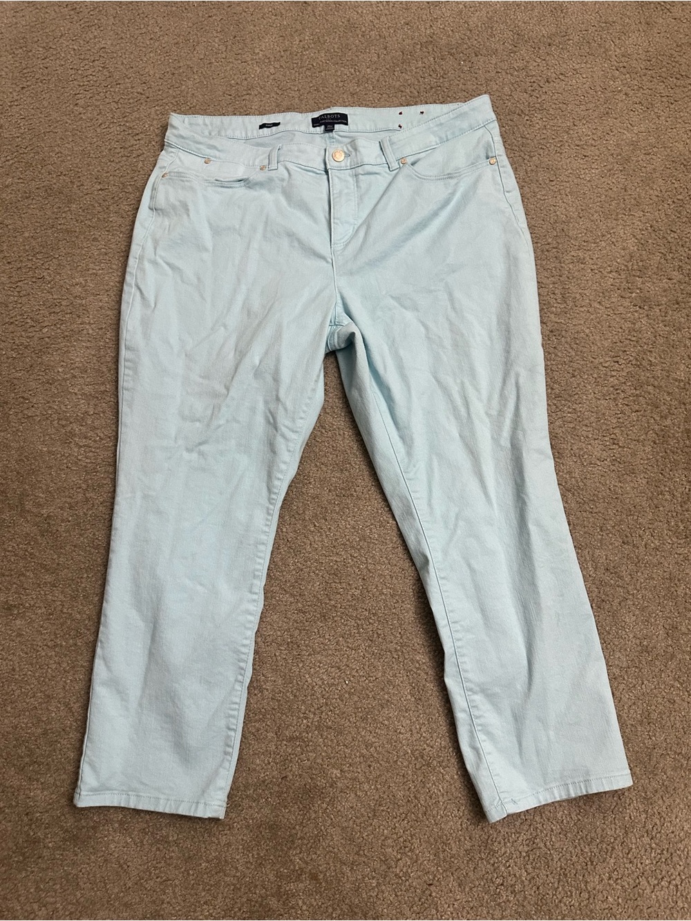 Talbots Simply Flattering Light Blue Ankle Jeans 20W